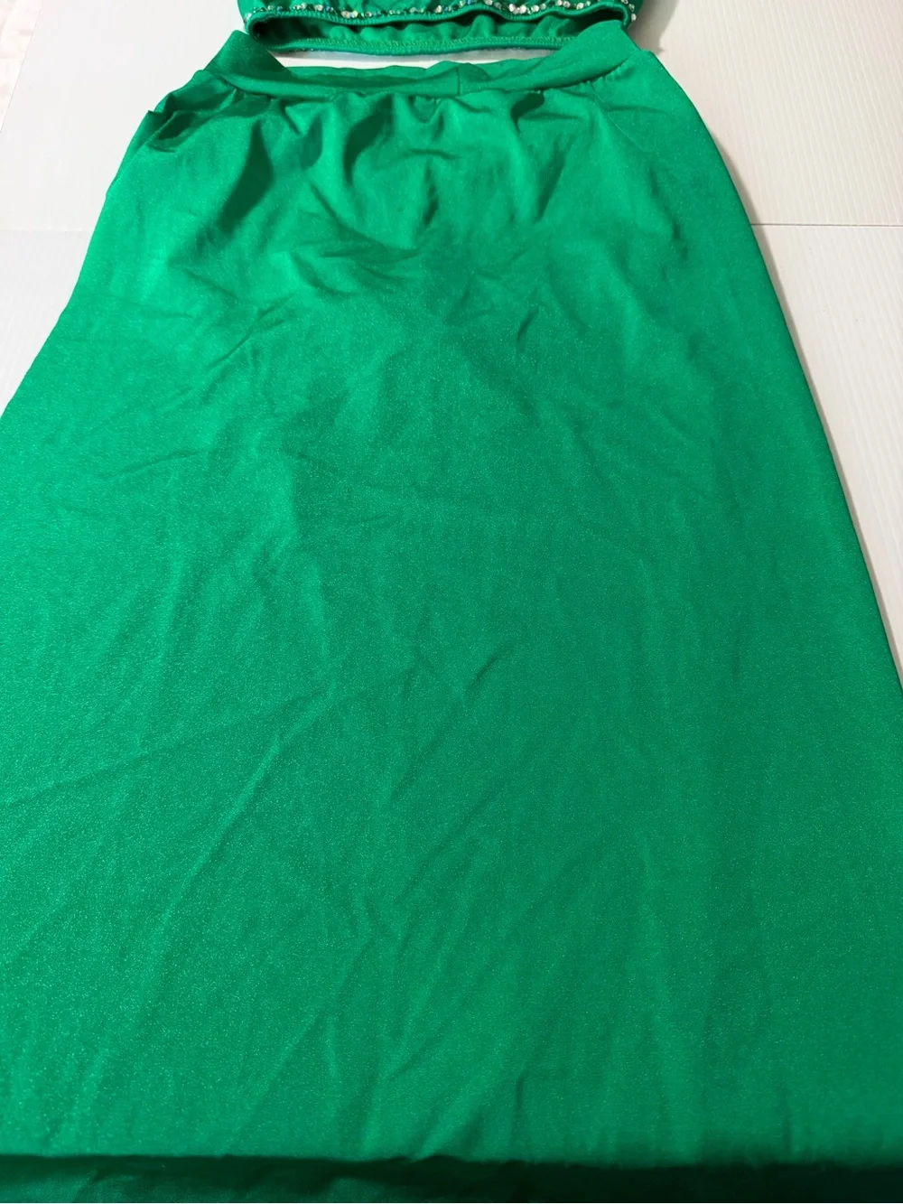 Kelle dance solo costume kelly green 2 piece custom color pop 4296 2877 SA adult